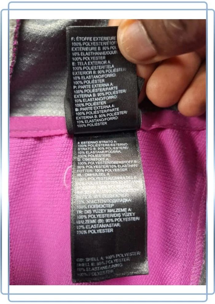 Veste full zip the north face femme violette taille Xl- summit series windstopper - photo numéro 15