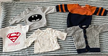 Lot hauts garçon 1 mois