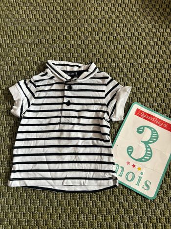 Polo manche courte 3 mois