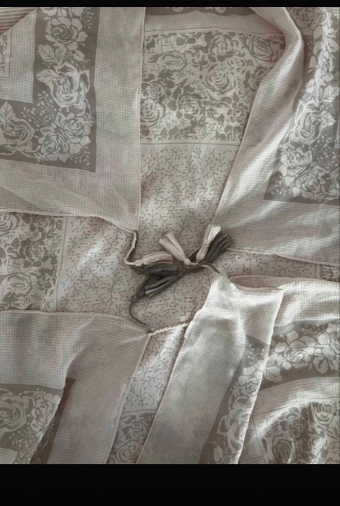 Foulard gris et rose Bijou Brigitte - photo numéro 3