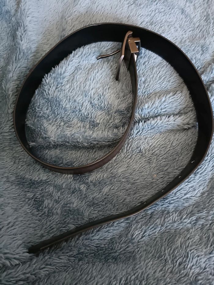 Ceinture marron et noir pour homme - photo numéro 4