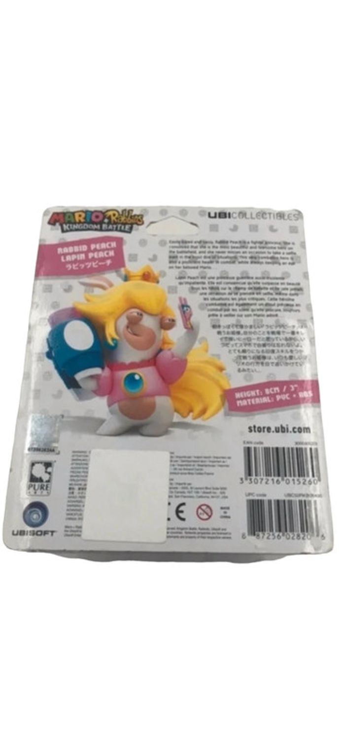 Figurine Mario + Rabbids Kingdom Battle Lapin Peach Ubisoft neuf - photo numéro 4