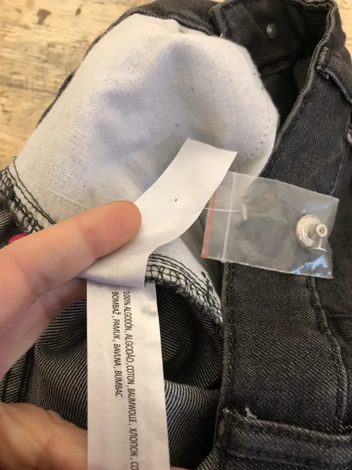 Jeans gris MoM fit byVenca - photo numéro 6