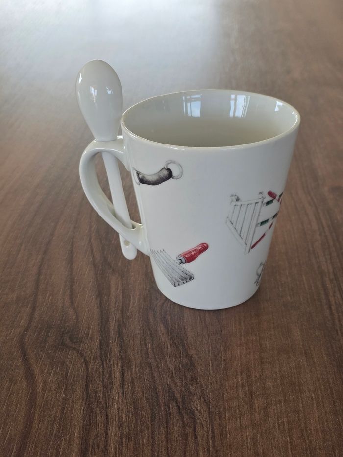 Tasse/Mug avec cuillère sur le thème de l'équitation. - photo numéro 2