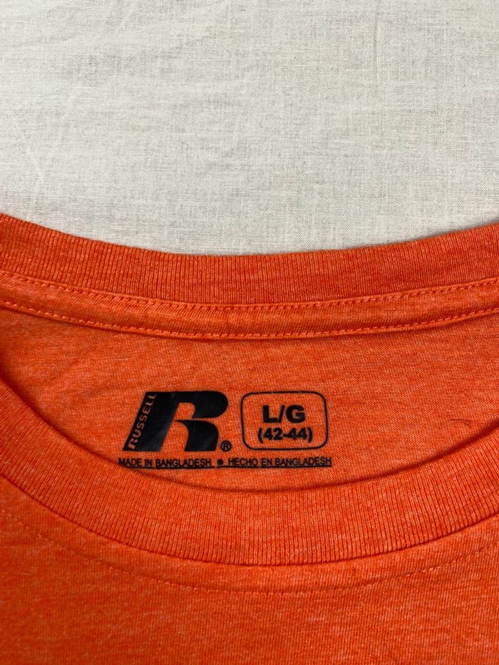 T-shirt imprimé sport USA, homme, été, Orange L - photo numéro 4