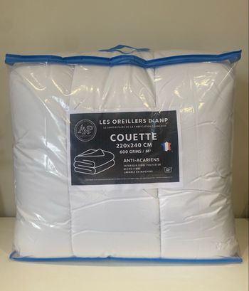 Les oreillers d’anp Couette 220x240 cm 🇫🇷 600 grammes