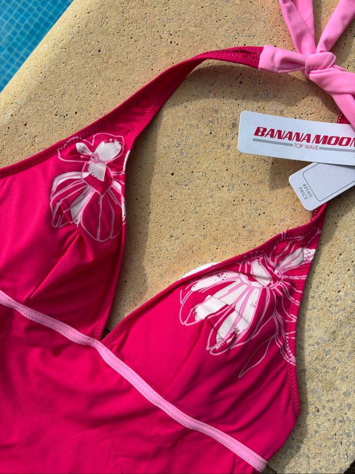 Haut de plage rose banana moon Taille 38 - photo numéro 3