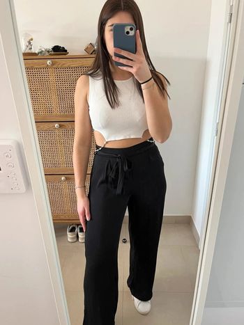 Crop top blanc Zara