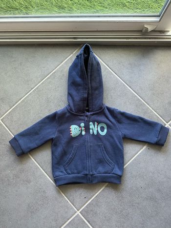 Sweat à capuche dinosaure Taille 68cm