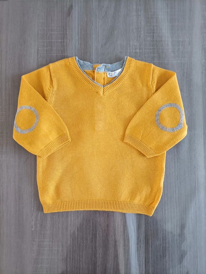 Lot de 2 pulls col V et 1 jean Kitchoun 3 mois - photo numéro 5