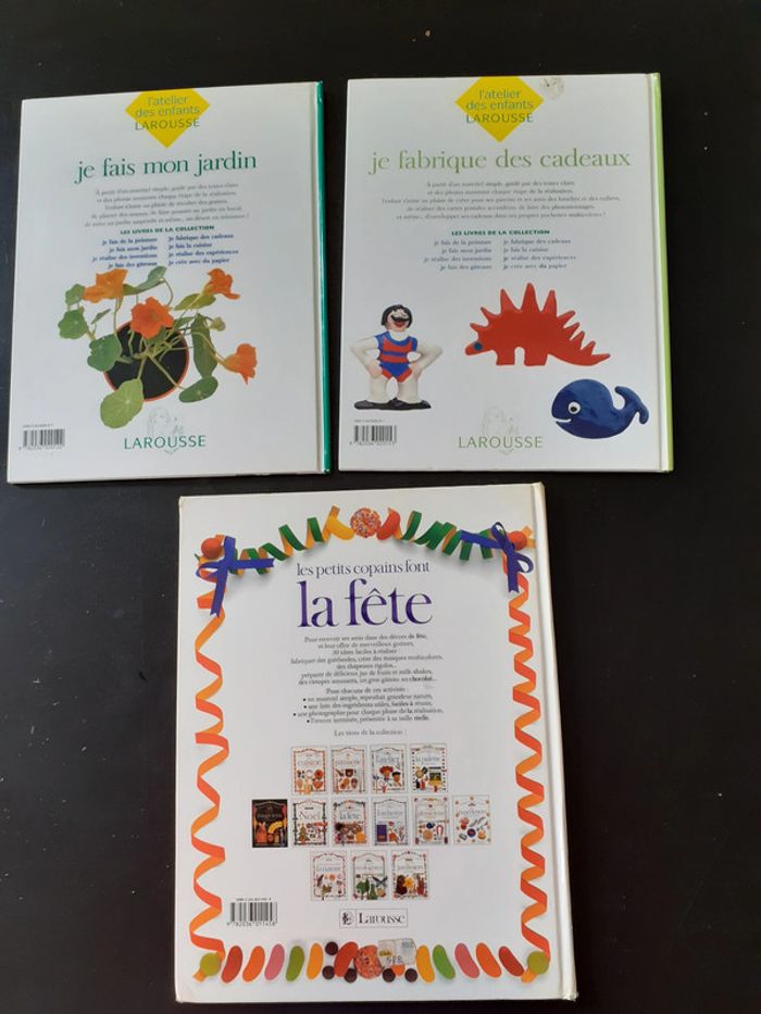 Lot de 3 livres d’activité Larousse TBE - photo numéro 2