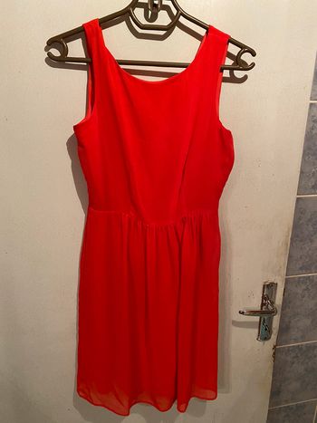 Robe fluide rouge/ corail