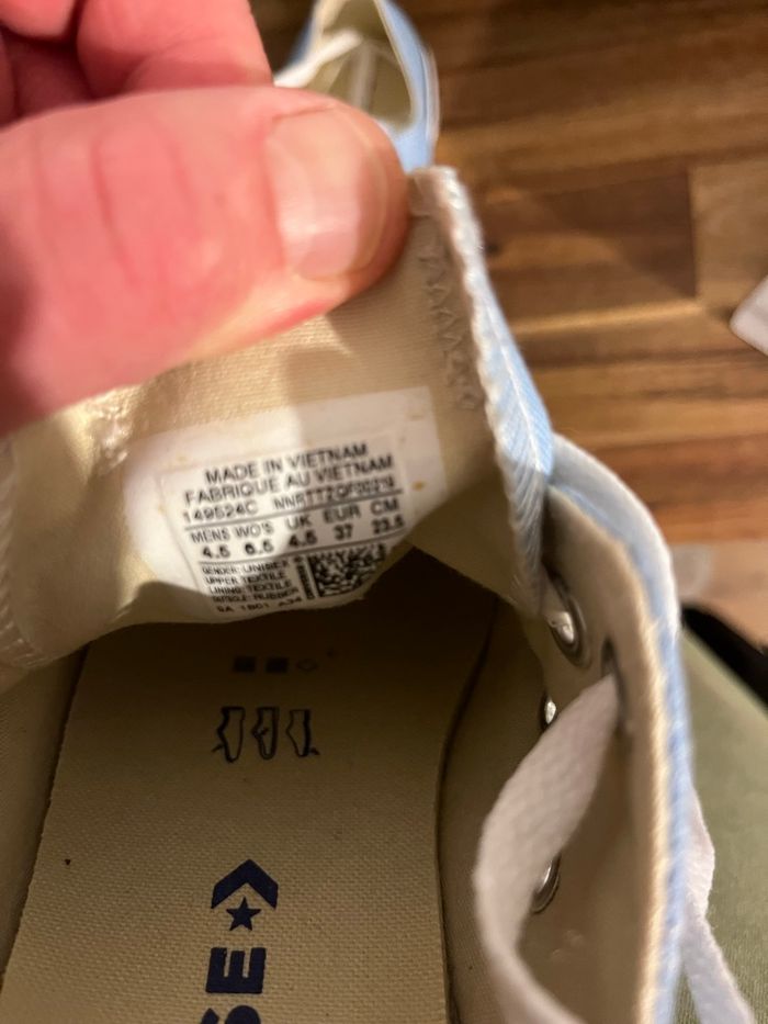 Converse bleu clair T37 - photo numéro 9