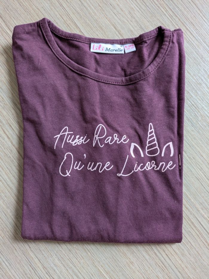 T shirt ML Lili marelle 6ans - photo numéro 3