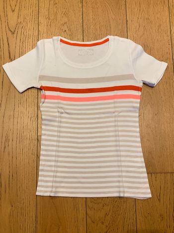 Tshirt blanc rayé Caroll taille 36