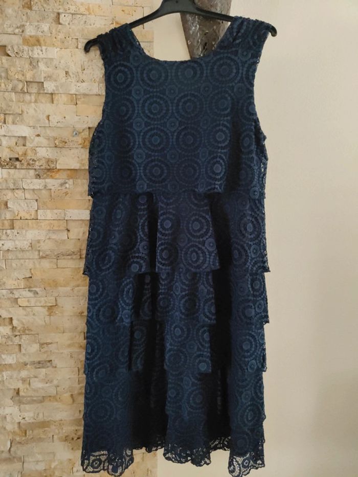 Robe bleue marine Strass - photo numéro 3