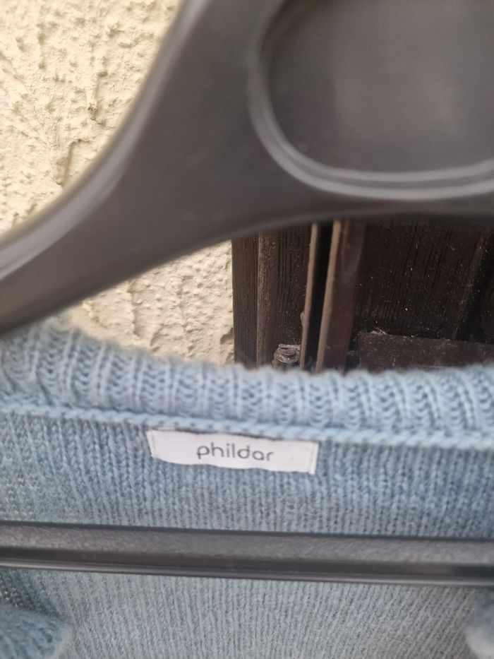 Boléro phildar bleu taille 36 - photo numéro 2