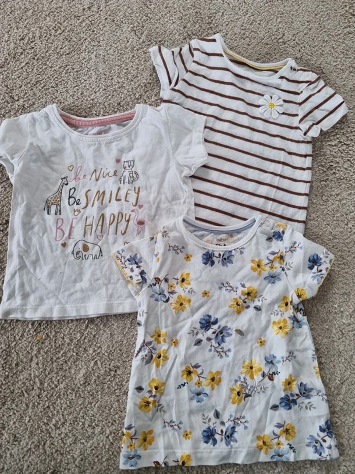 Lot t-shirt 80cm