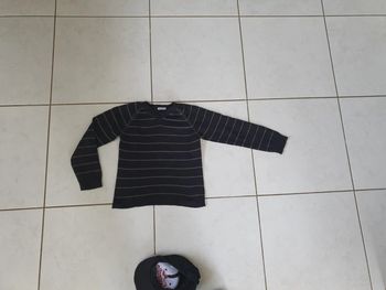 Pull col V garçon 8/10 ans tao v12