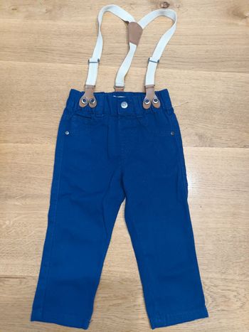 Pantalon et bretelles intégrées 18 mois