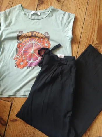 Ensemble t-shirt + pantalon fluide Promod