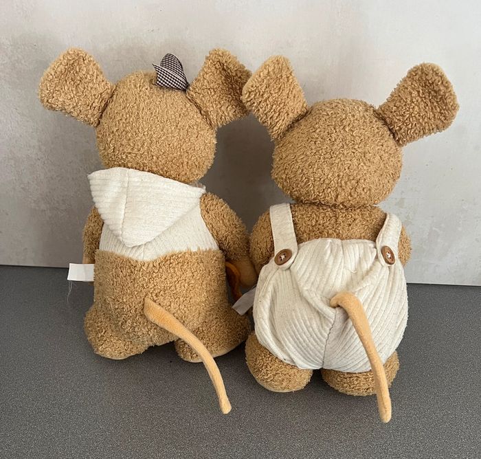 La famille souris 🐭 lot de 2 doudous souris - photo numéro 2