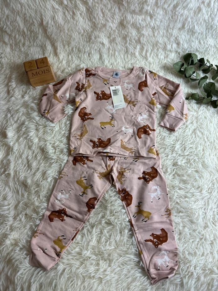 Pyjama molleton petit bateau taille 2 ans