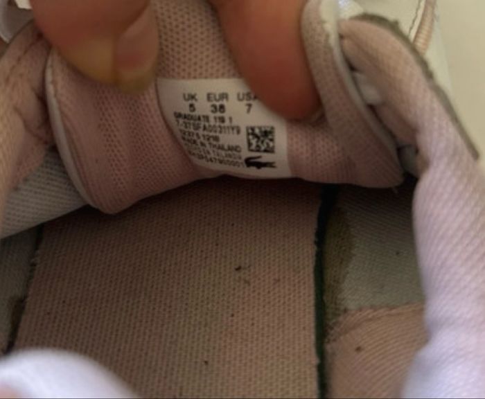 Chaussures basket Femme, Lacoste, blanc et rose - photo numéro 7