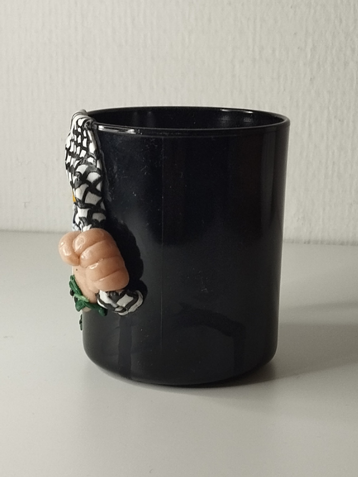 Mug décoré avec pâte polimaire en relief abr023 - photo numéro 3