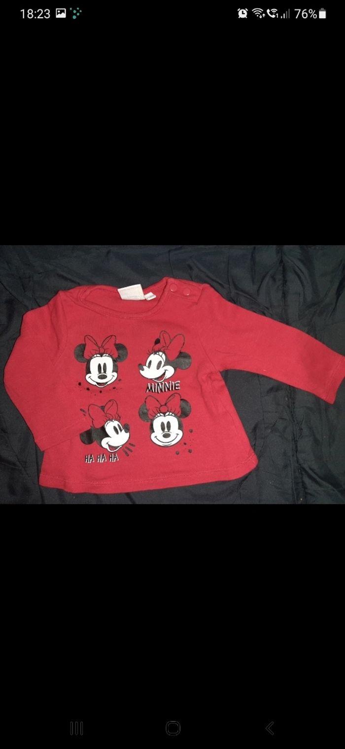 T-shirt manches longues bébé fille 3-6 mois (c3)