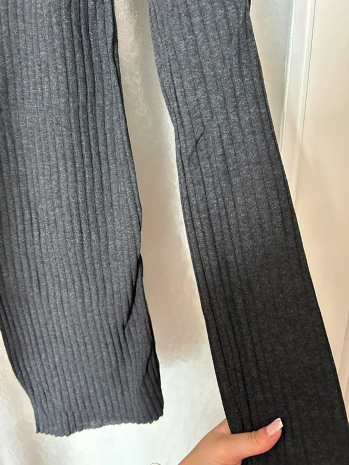 Pantalon gris foncé à rayure shein S neuf - photo numéro 2