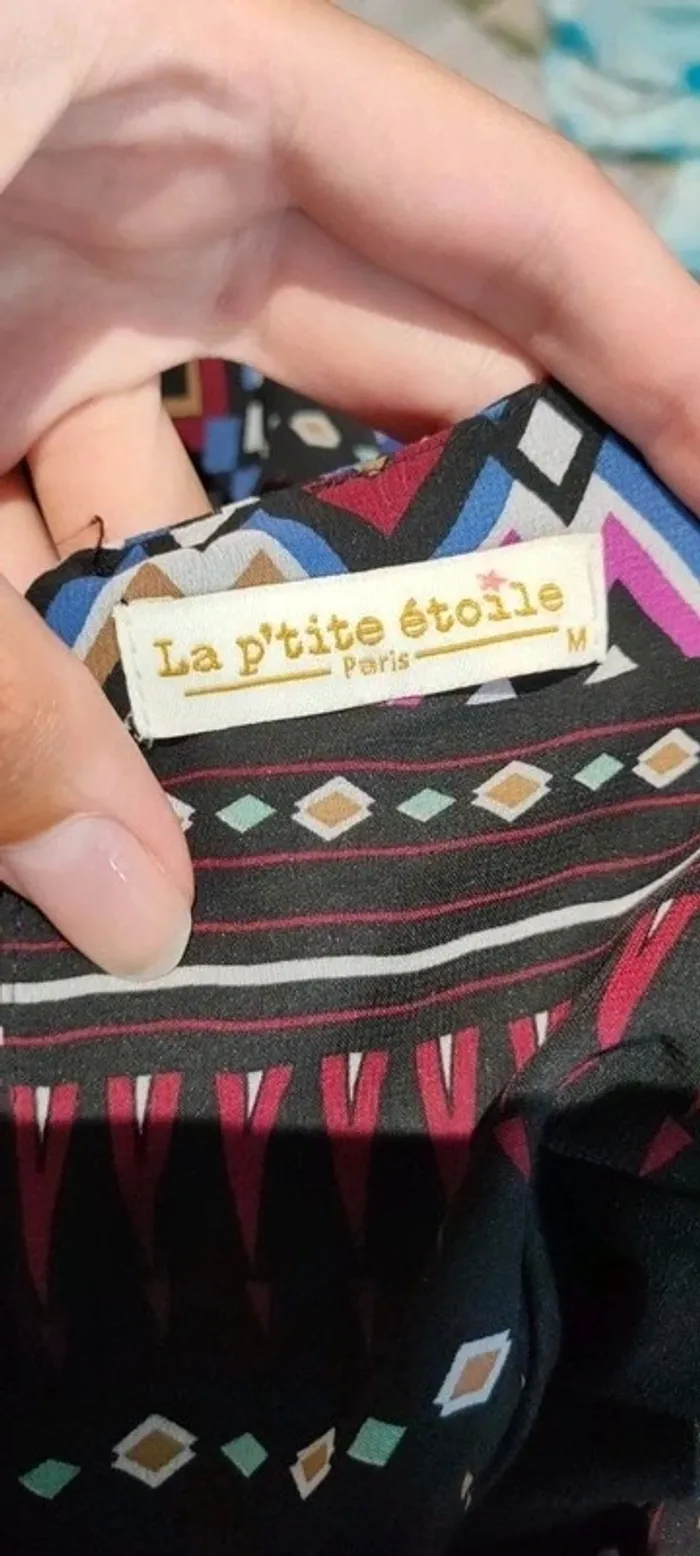 Robe 'La petite étoile', noire à motifs - photo numéro 6