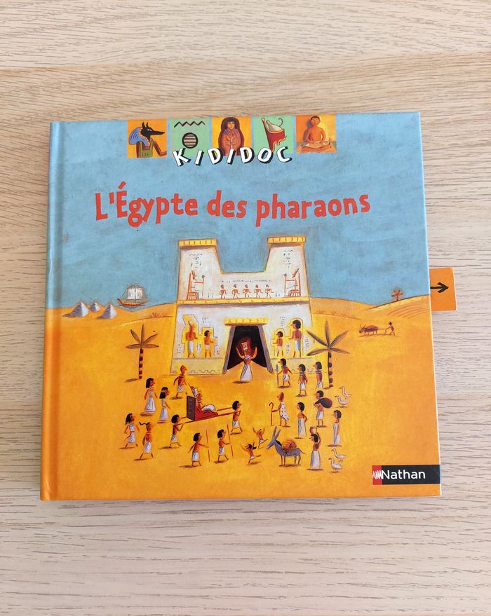 Livre interactif enfant l'Egypte des pharaons Kididoc Nathan sans piles