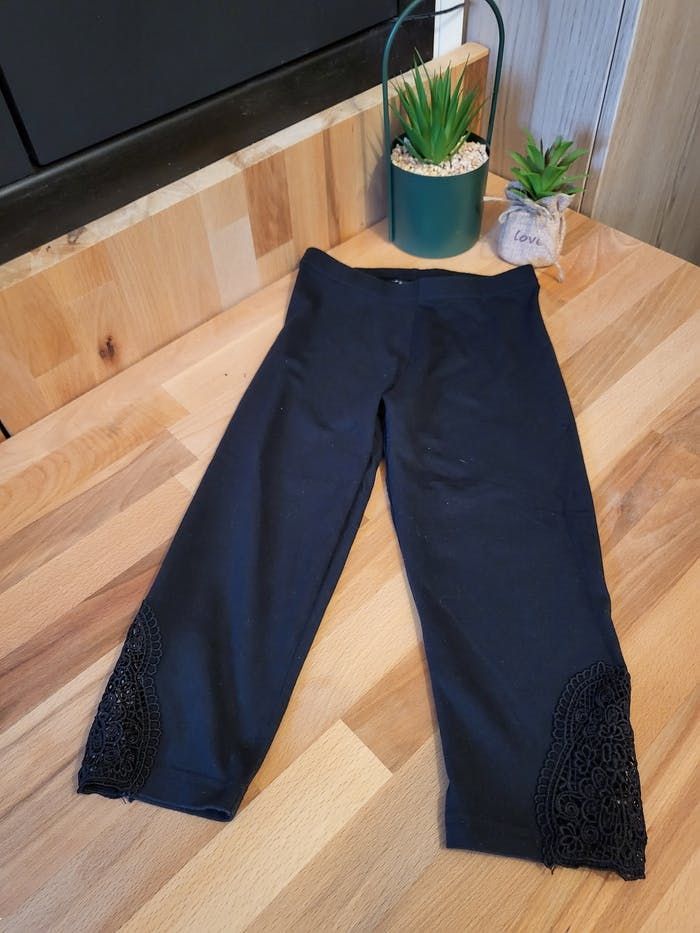 Legging 3/4 dentelle