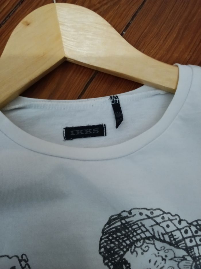 Tee-shirt IKKS blanc et noir - photo numéro 3