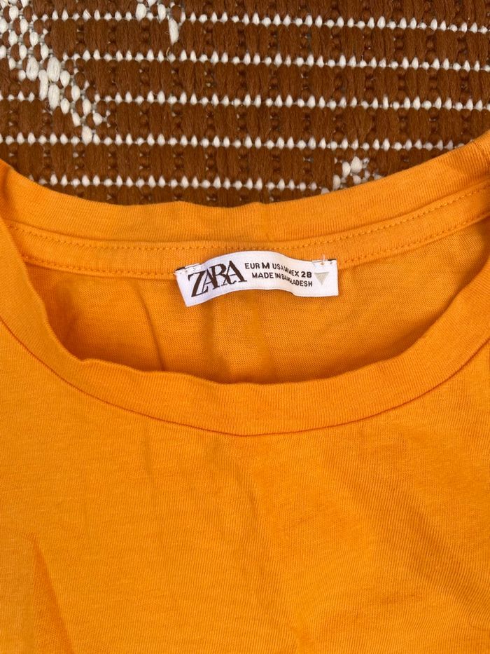 T-shirt orange Zara - photo numéro 2