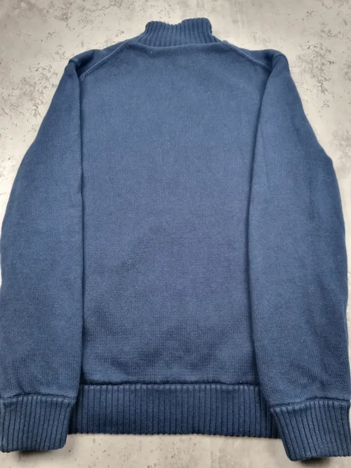 Pull zippé fourré Tommy Hilfiger bleu marine L Hommes (mesures en photos) - photo numéro 4