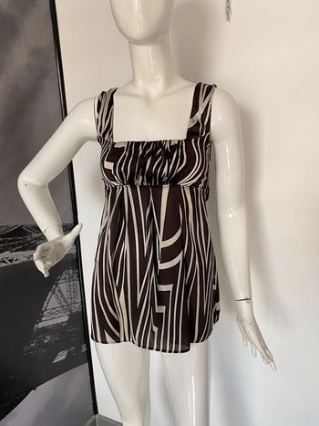 Tunique rayée décolleté impératrice