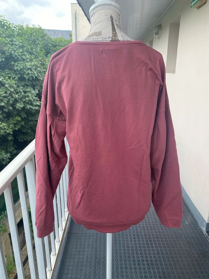 Tee shirt manche longues rose Taille XS/14 ans - photo numéro 3
