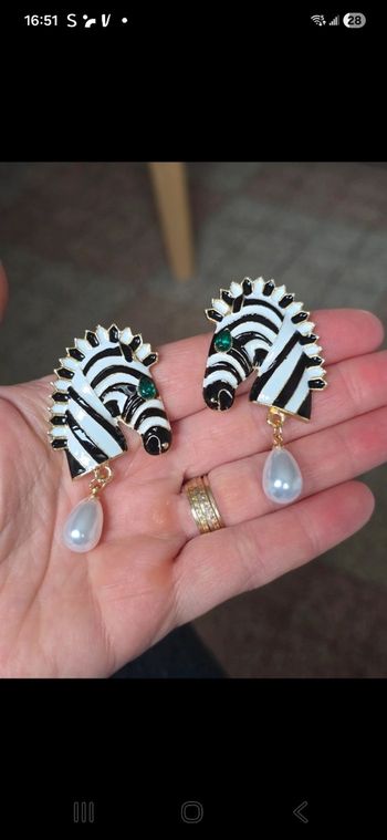 Clips d oreilles Zèbre