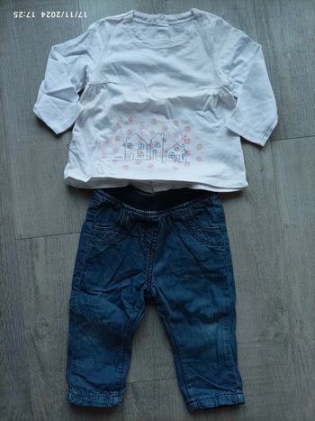 Ensemble fille 12 mois