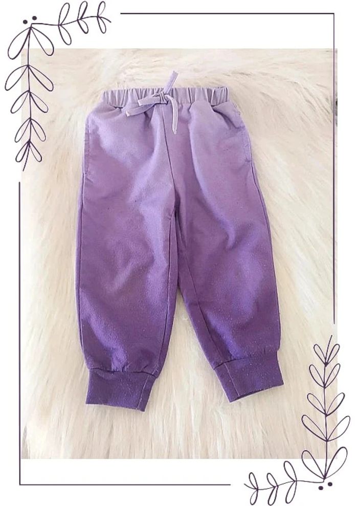 Pantalon jogging dégradé violet bébé fille 24 mois