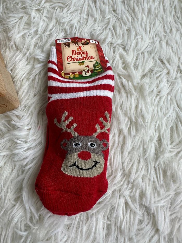 Paire de chaussettes Noël taille 12-24 mois - photo numéro 4