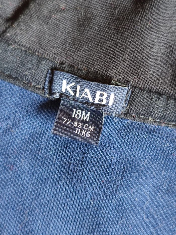 Lot tenue Jean TAO+ t-shirt manches longues et sweat zippé à capuche Kiabi en 18M - photo numéro 9
