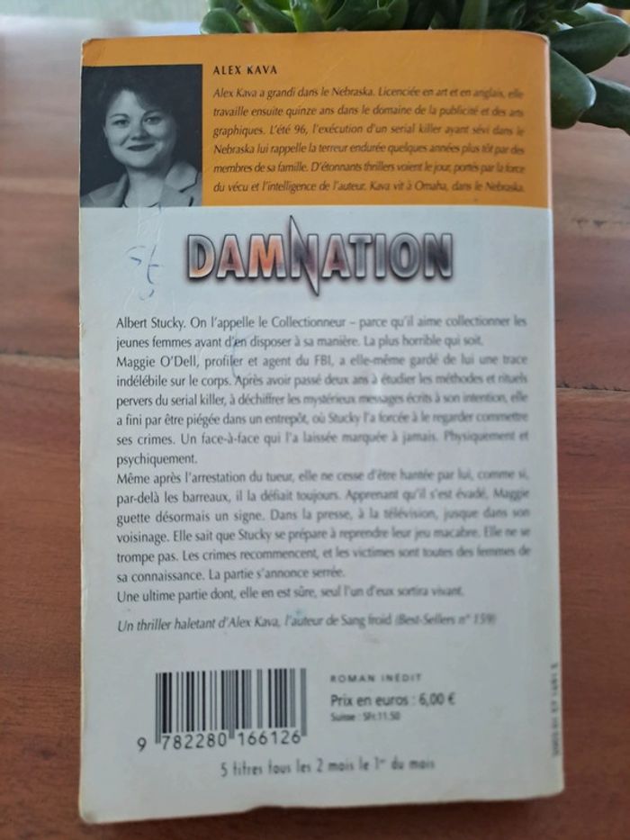 Livre Damnation, Alex Kava - photo numéro 2