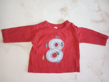 Maillot manches longues garçon 56 cm (1 mois)