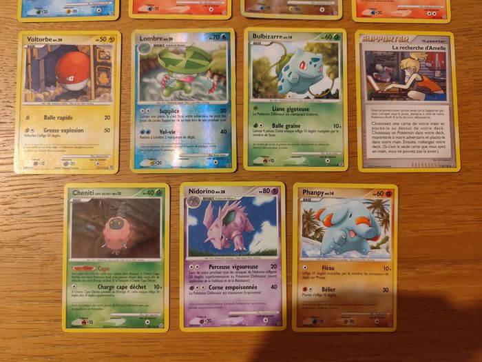 Lot 18 cartes Pokémon Merveilles secrètes diamant perle vintage reverse - photo numéro 2
