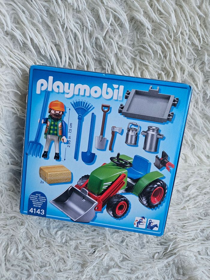 Jouet - jeux de construction playmobil 4143 agriculteur et tracteur - Neuf - photo numéro 2