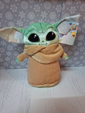 Peluche star wars grogu bebe yoda 24 cm environ