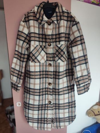 Long manteau a carreaux